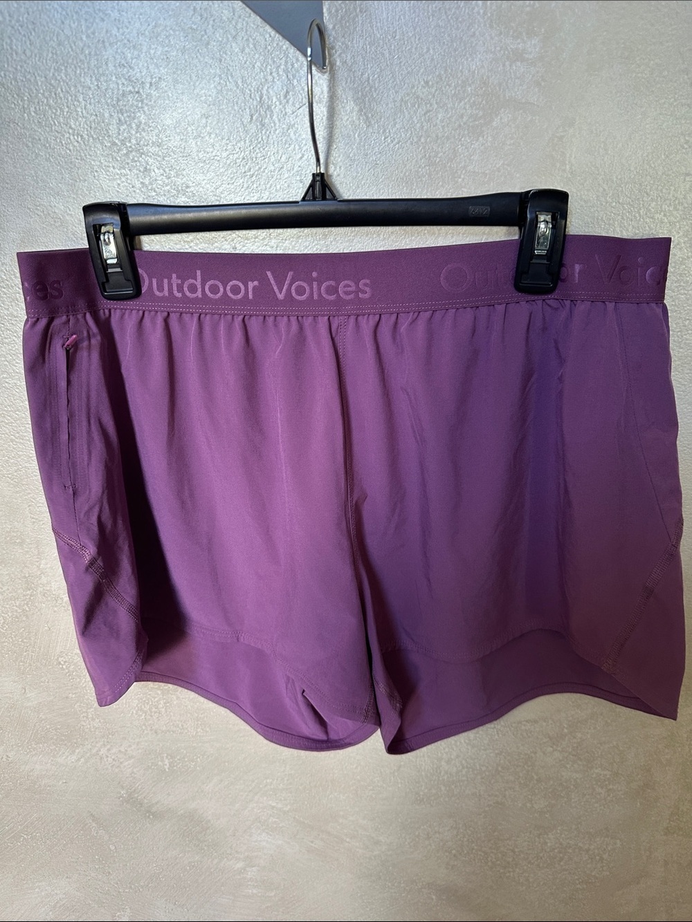Outdoor Voices Plum Performance Shorts size XL
